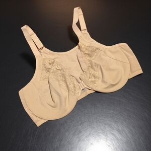 Delimira NEW Front Closure Lace Posture Bra Beige Nude 44DD